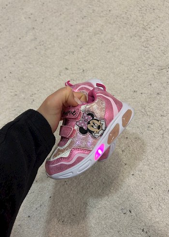 Kız Çocuk Pembe Minnie Mouse Spor Ayakkabı - Görsel 3