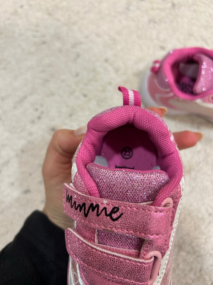 Kız Çocuk Pembe Minnie Mouse Spor Ayakkabı - Görsel 2