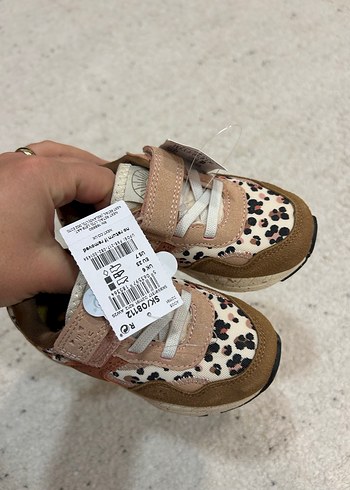 Kız Çocuk Leopar Desenli Kahverengi Spor Ayakkabı - Görsel 5