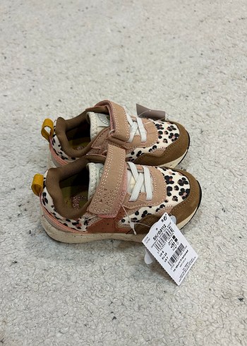 Kız Çocuk Leopar Desenli Kahverengi Spor Ayakkabı - Görsel 3