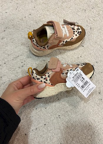 Kız Çocuk Leopar Desenli Kahverengi Spor Ayakkabı - Görsel 2