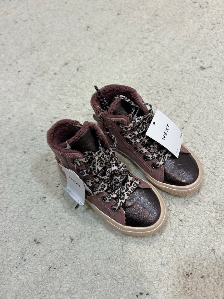 Pembe Süet Kız Çocuk Simli Spor Ayakkabı - Görsel 5