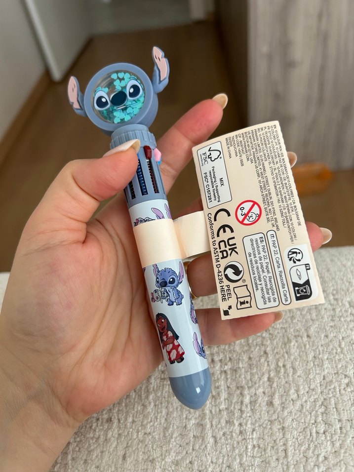 Çok Renkli Stitch Temalı Kalem - Görsel 2