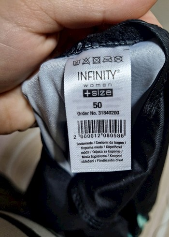 Yeşil Baskılı Drapeli Kadın Mayo - Görsel 2