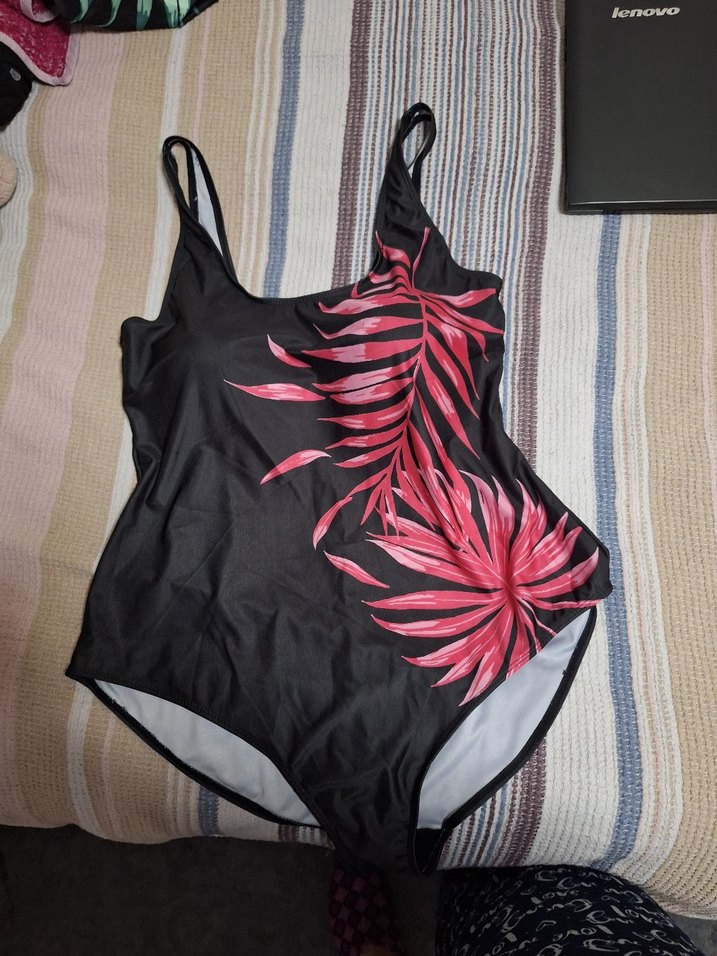 Yeşil Baskılı Drapeli Kadın Mayo - Görsel 3