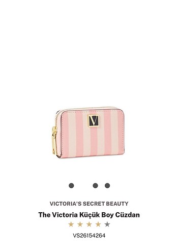 Victoria s Secret Victoria's Secret Küçük Boy Pembe Deri Cüzdan