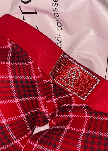 Victoria's secret Kırmızı Baskılı Hafif Dolgulu Sütyen - Görsel 2