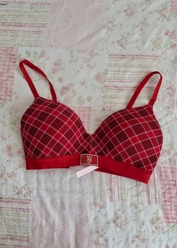 Victoria's secret Kırmızı Baskılı Hafif Dolgulu Sütyen - Görsel 3