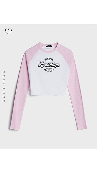 Bershka reglan kol crop