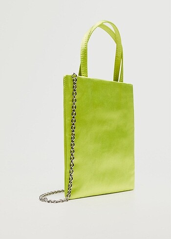  Beden yeşil Renk mango saten telefon çantası