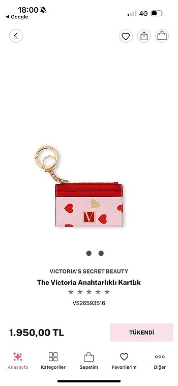 victoria's secret kartlık