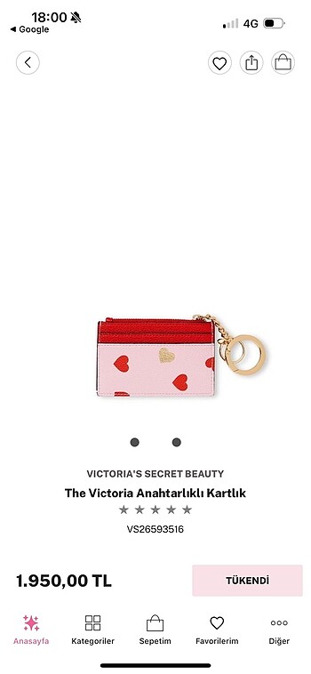 Victoria s Secret victoria's secret kartlık