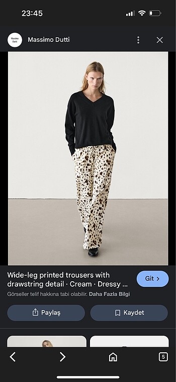 Massimo Dutti massimo dutti leopar pantolon