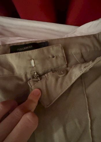 Kahverengi Kadın Düz Kesim kumaş pantolon - Görsel 4