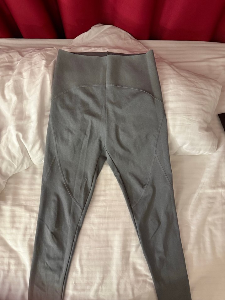 GriRenkli Kadın Spor Tayt 65cm Midi Boy - Görsel 2