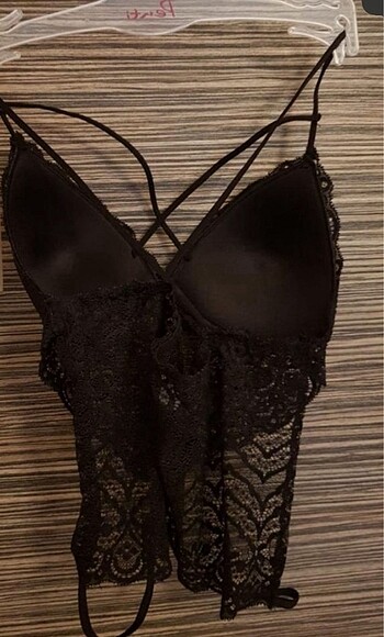 s Beden siyah Renk Dantelli bralet