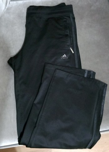 Siyah, Midi Boy, İnce Kesim Spor Pantolonu - Görsel 2