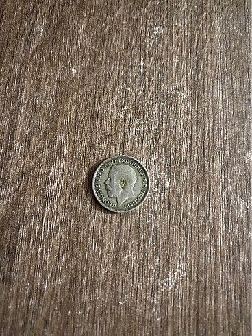  1920 Basımı Gümüş İngiliz 3 Shilling