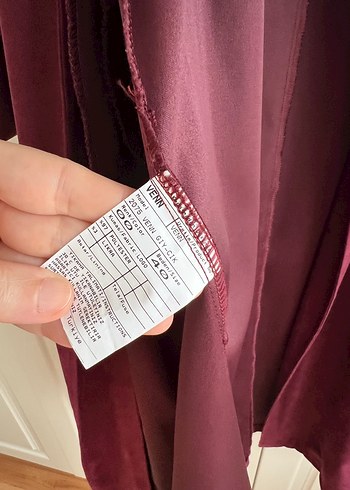 40 Beden bordo Renk Bordo Uzun Boy Trençkot