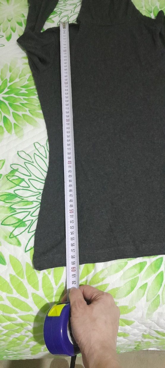 Gri Balıkçı Yaka  Tişört - Görsel 3