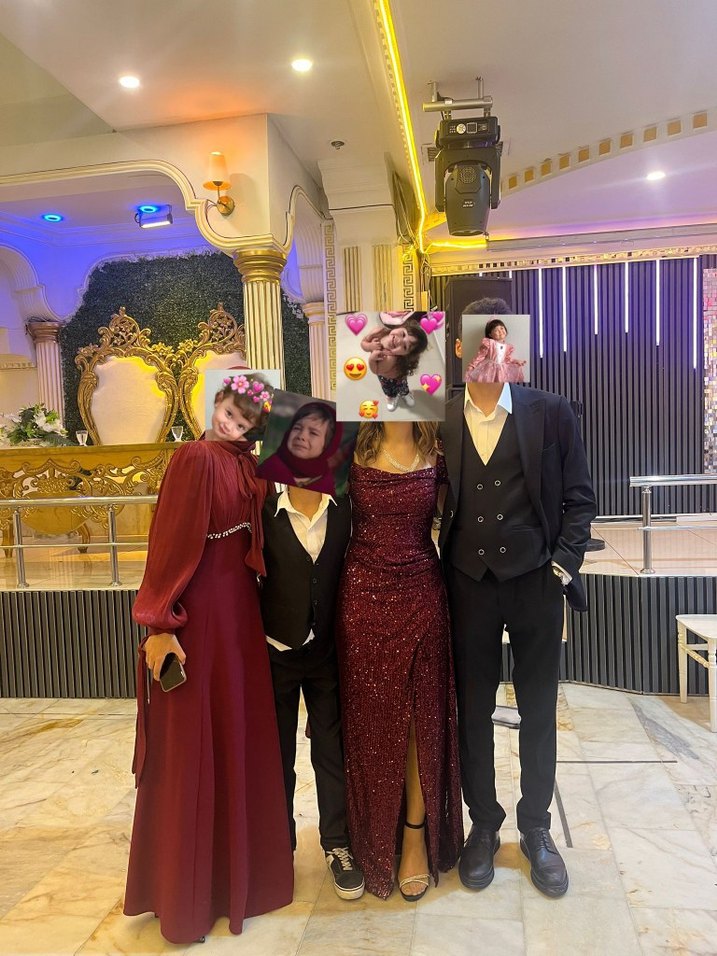 Bordo V Yaka Strappy Gece Elbisesi - Görsel 3