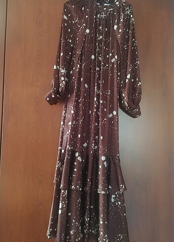 LC Waikiki Kuşaklı şifon elbise