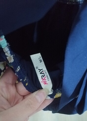 Şifon lacivert elbise  - Görsel 2