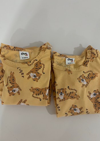 12/18 aySarı Baskılı Çocuk Atlet ve Şort Takımı - Görsel 4