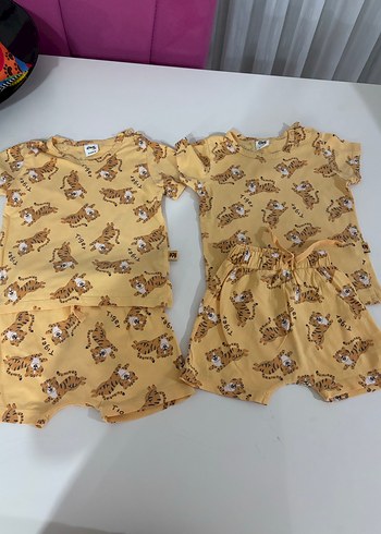 12/18 aySarı Baskılı Çocuk Atlet ve Şort Takımı - Görsel 3