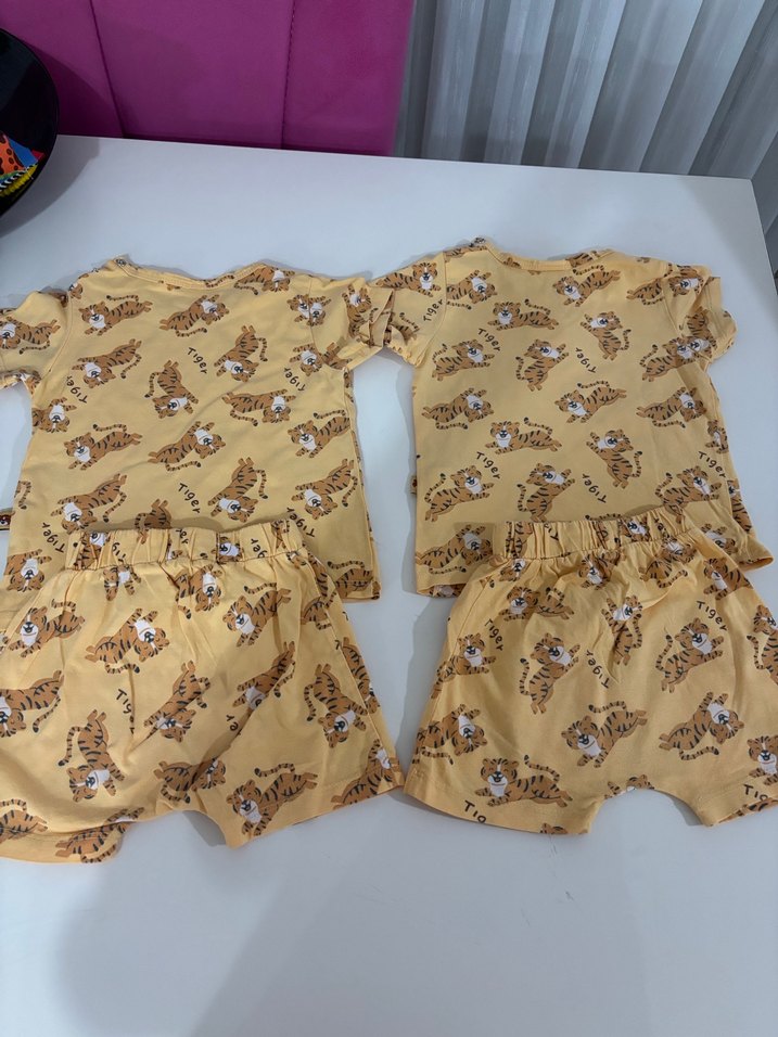 12/18 aySarı Baskılı Çocuk Atlet ve Şort Takımı - Görsel 2