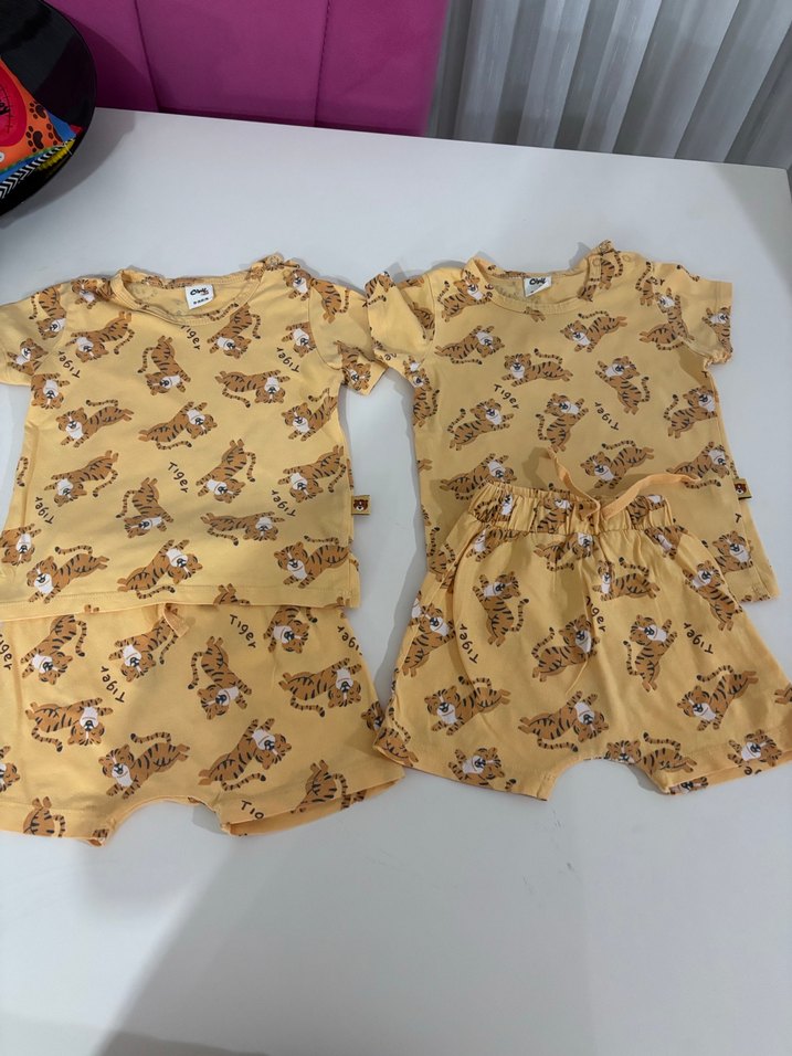 12/18 aySarı Baskılı Çocuk Atlet ve Şort Takımı - Görsel 3