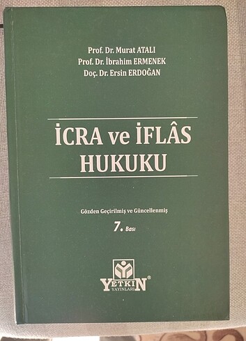 Murat atalı icra ve iflas hukuku 