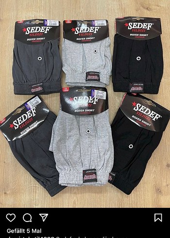 Gri Erkek Boxer Şort - Rahat Kesim
