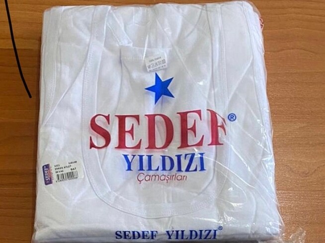 Erkek penye beyaz atlet 1 adet