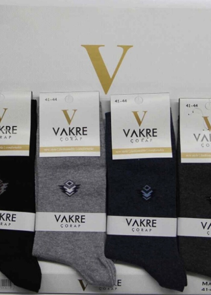 12 adet Vakre Likralı erkek çorap - Görsel 2