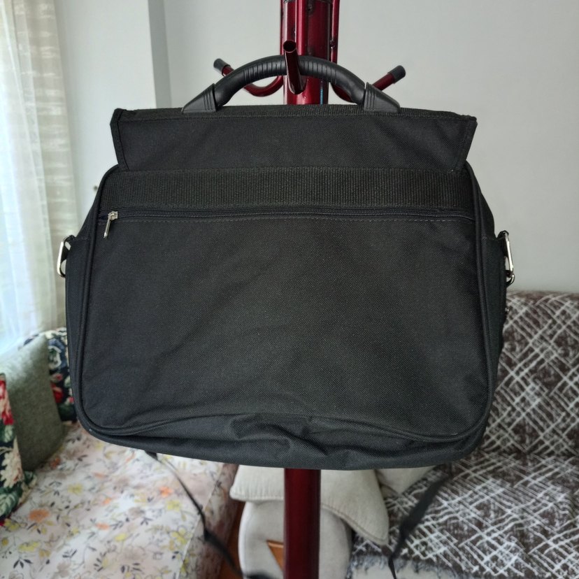 Siyah Fermuarlı Erkek Evrak Çantası - Görsel 4