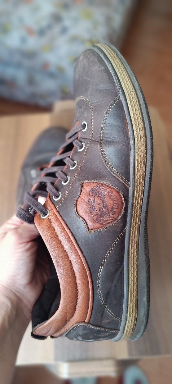 Gri Bağcıklı Kahverengi Erkek Ayakkabısı - Görsel 4