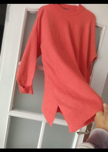 Kırmızı Triko Kadın Kazak - Görsel 3