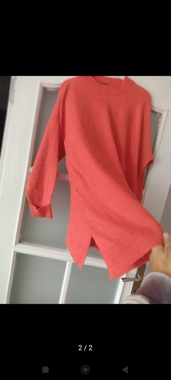 Kırmızı Triko Kadın Kazak - Görsel 3