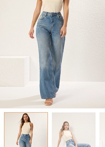 Trendyol & Milla Yuksek Bel Acik Mavi Denim Jean