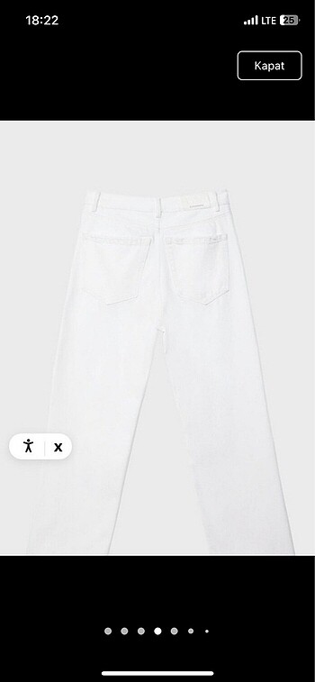 32 Beden beyaz Renk D96 Stradivarius Jean