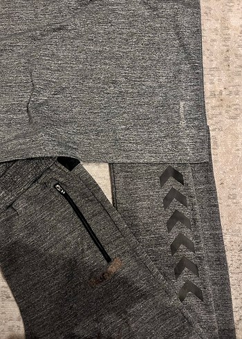 Erkek Gri Fermuarlı Eşofman Altı - Görsel 5