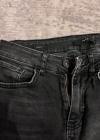 Siyah avva Erkek Slim Fit Jean - Görsel 4