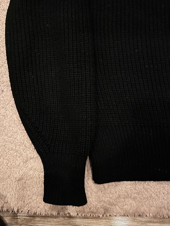 Siyah Kadın Triko  tek Kollu Kaza - Görsel 3