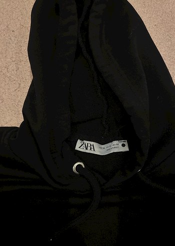 Siyah Kapüşonlu Rahat Kesim Sweatshirt - Görsel 2