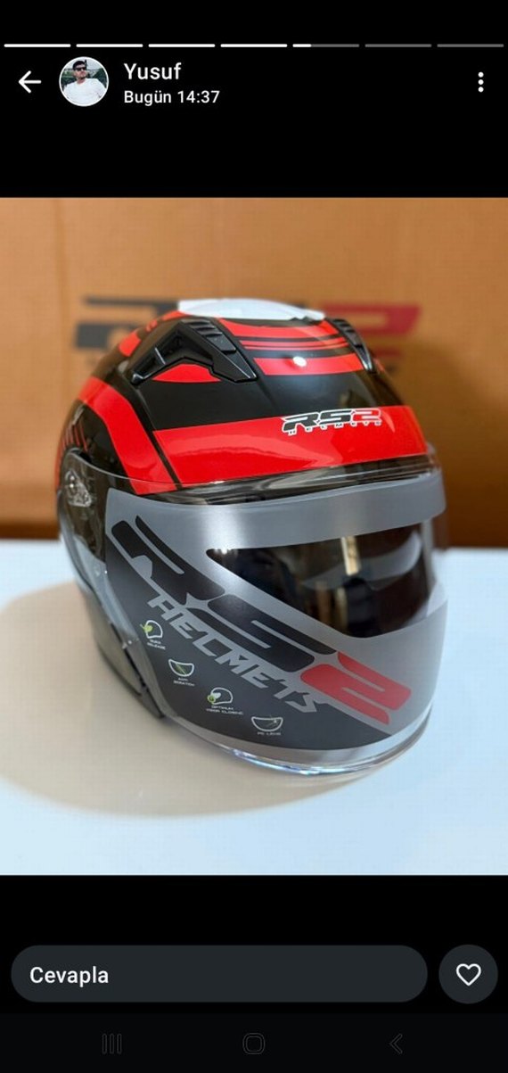 yarım gözlüklü kask - Görsel 3