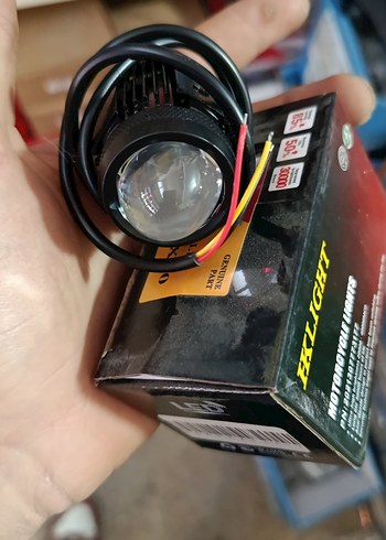 Kırmızı Baykuş Tasarımlı Motosiklet Farı - Görsel 4