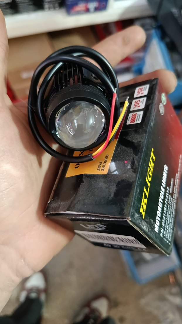 Kırmızı Baykuş Tasarımlı Motosiklet Farı - Görsel 4