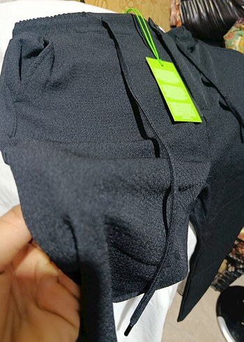 Erkek Siyah Kuşaklı kumaş pantolon - Görsel 3