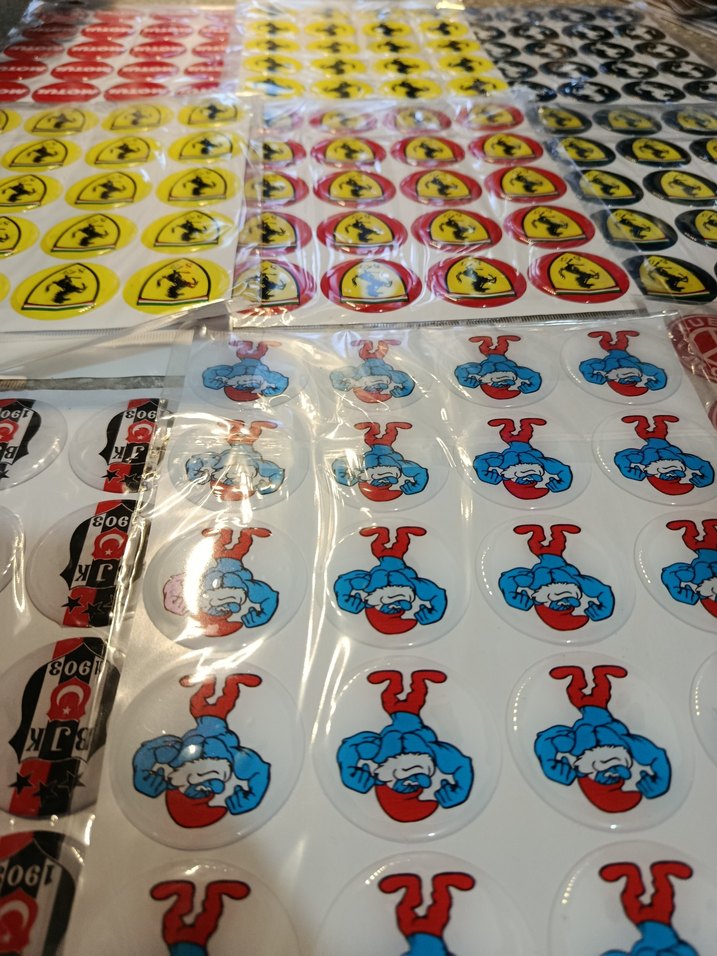 Renkli Vintage Erkek Rozetleri - Görsel 2